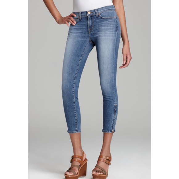 J Brand Denim - JBrand Denim Ankle Zip Capri Skinny Jeans in Bliss